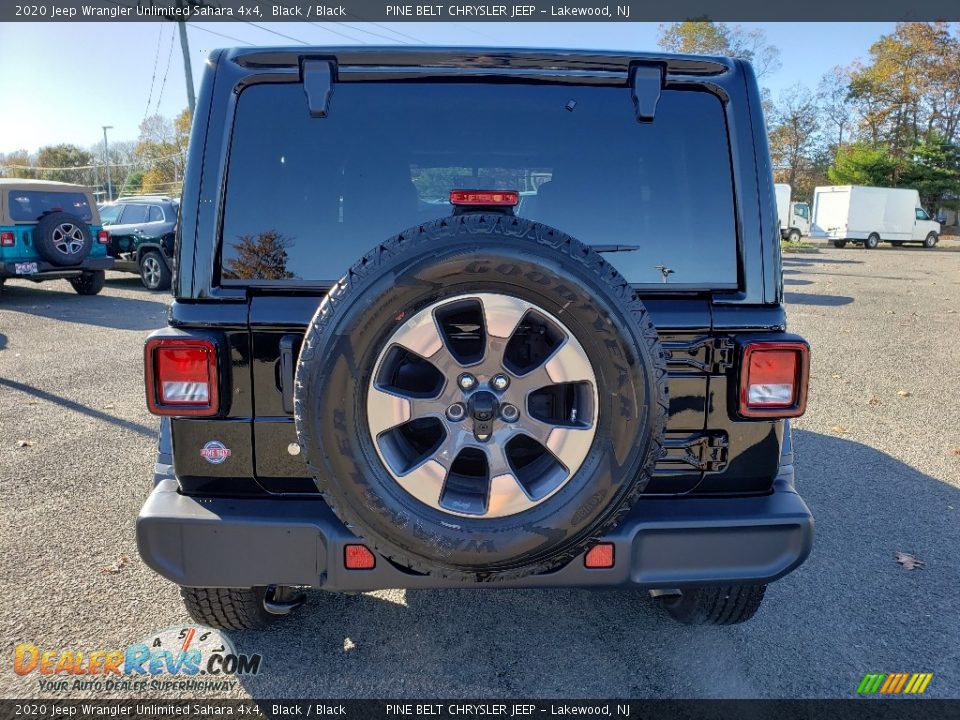 2020 Jeep Wrangler Unlimited Sahara 4x4 Black / Black Photo #5