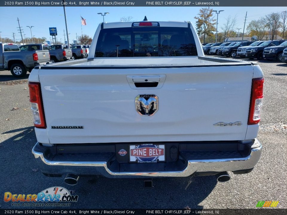 2020 Ram 1500 Big Horn Crew Cab 4x4 Bright White / Black/Diesel Gray Photo #5