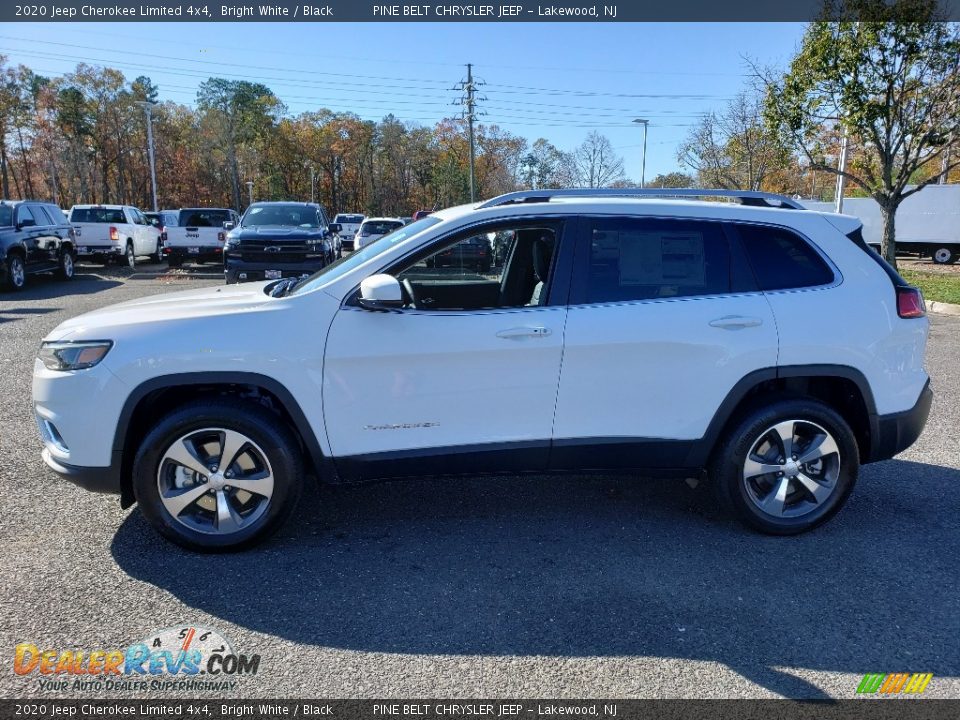 2020 Jeep Cherokee Limited 4x4 Bright White / Black Photo #3