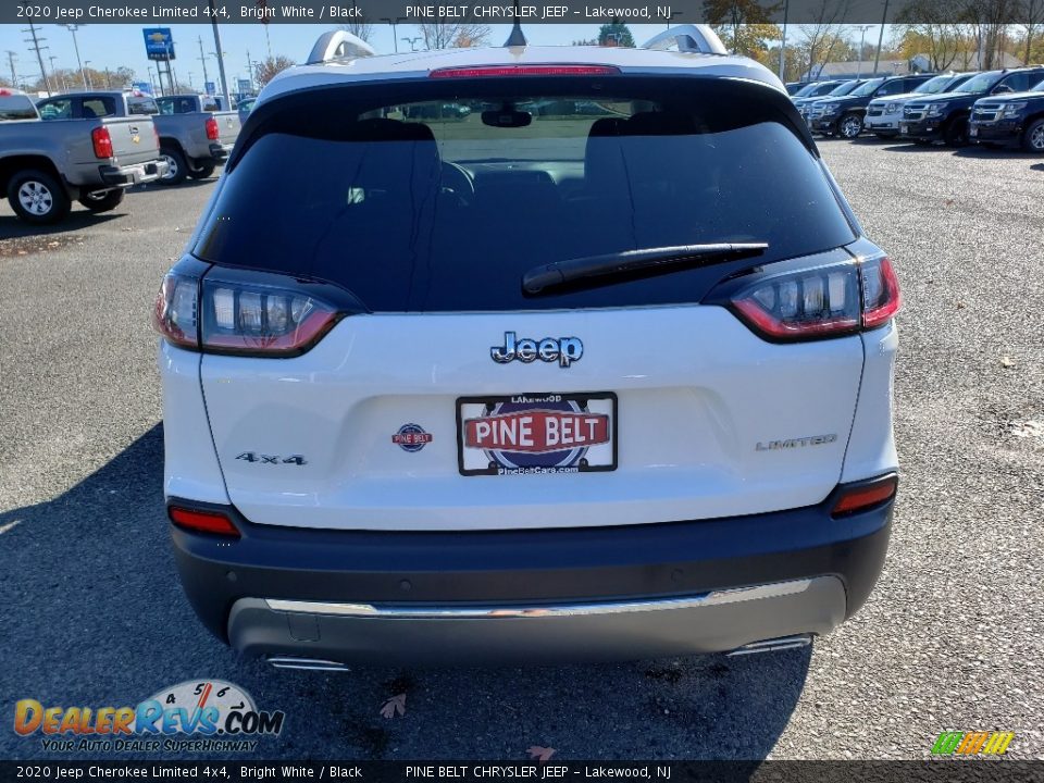 2020 Jeep Cherokee Limited 4x4 Bright White / Black Photo #5