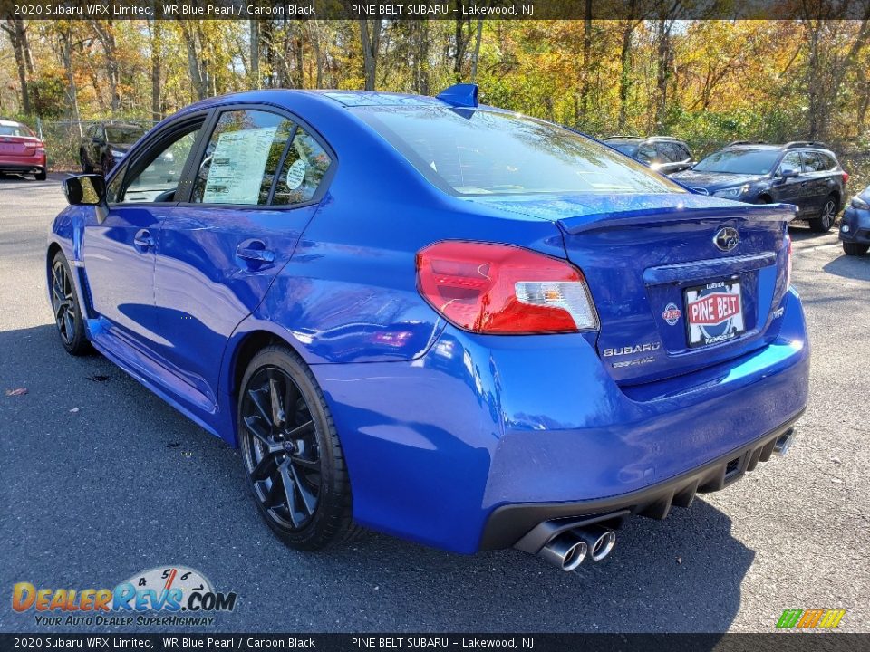 2020 Subaru WRX Limited WR Blue Pearl / Carbon Black Photo #4