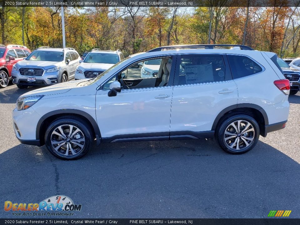 2020 Subaru Forester 2.5i Limited Crystal White Pearl / Gray Photo #3