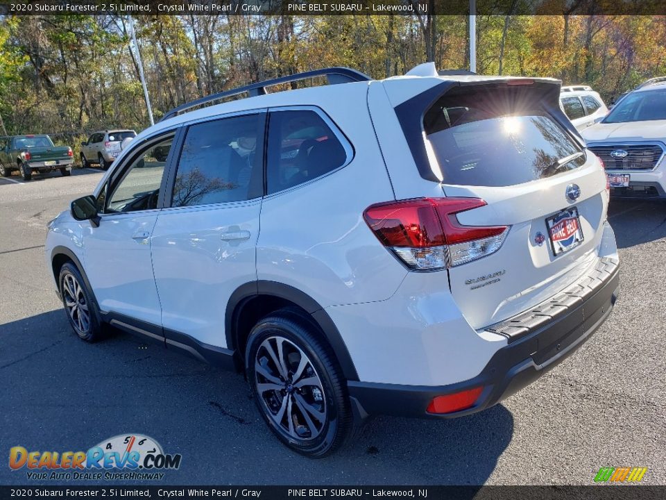2020 Subaru Forester 2.5i Limited Crystal White Pearl / Gray Photo #4