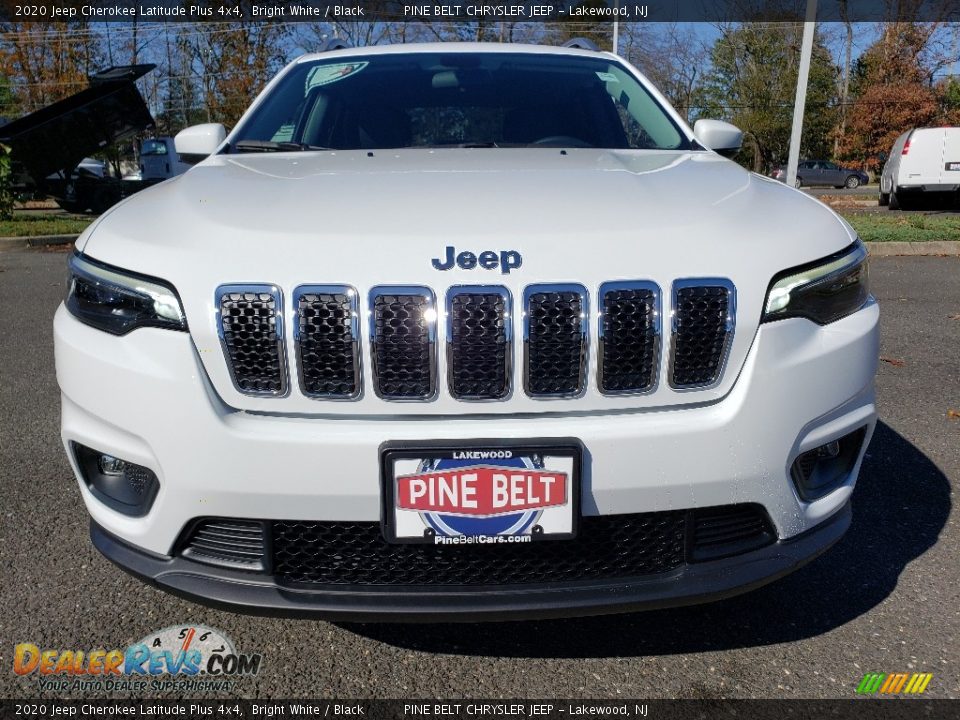 2020 Jeep Cherokee Latitude Plus 4x4 Bright White / Black Photo #2