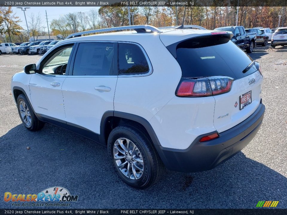 2020 Jeep Cherokee Latitude Plus 4x4 Bright White / Black Photo #4