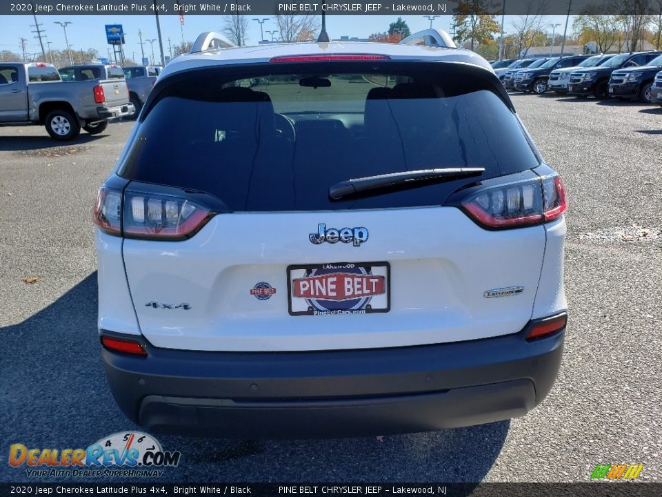 2020 Jeep Cherokee Latitude Plus 4x4 Bright White / Black Photo #5