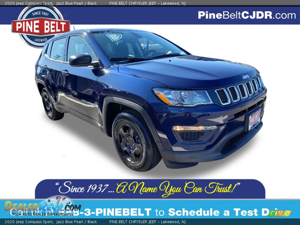 2020 Jeep Compass Sport Jazz Blue Pearl / Black Photo #1