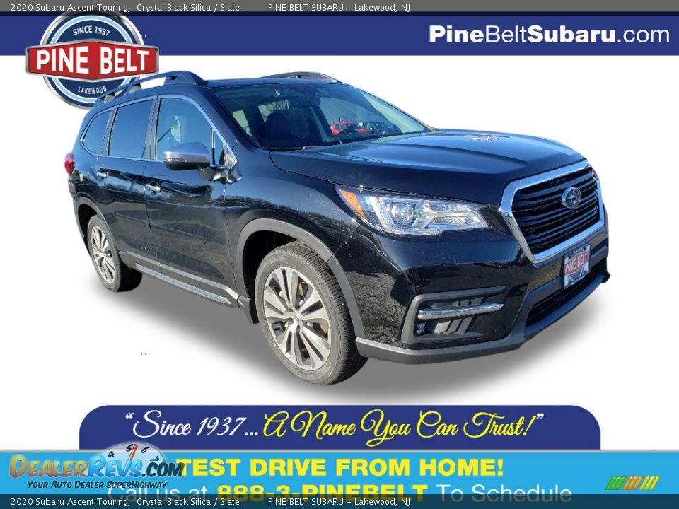 2020 Subaru Ascent Touring Crystal Black Silica / Slate Photo #1