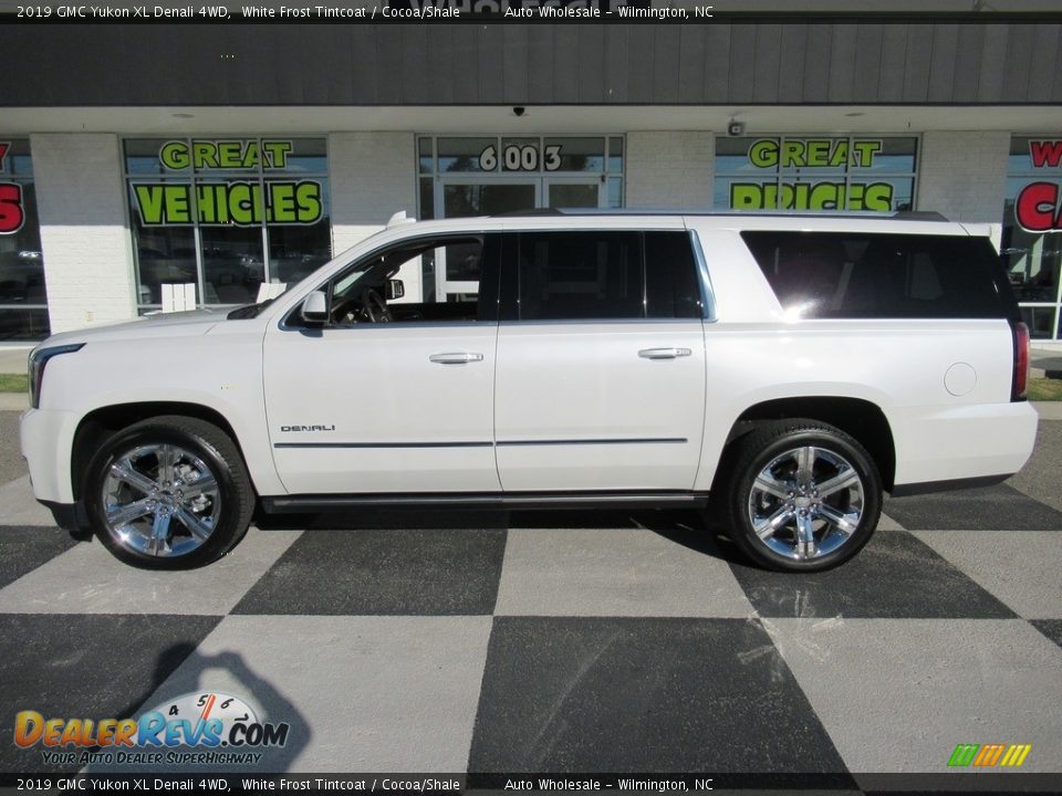 2019 GMC Yukon XL Denali 4WD White Frost Tintcoat / Cocoa/Shale Photo #1