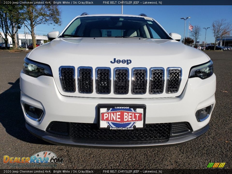 2020 Jeep Cherokee Limited 4x4 Bright White / Ski Gray/Black Photo #2