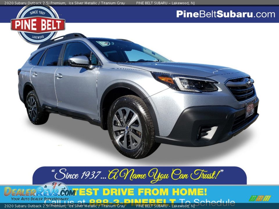 2020 Subaru Outback 2.5i Premium Ice Silver Metallic / Titanium Gray Photo #1