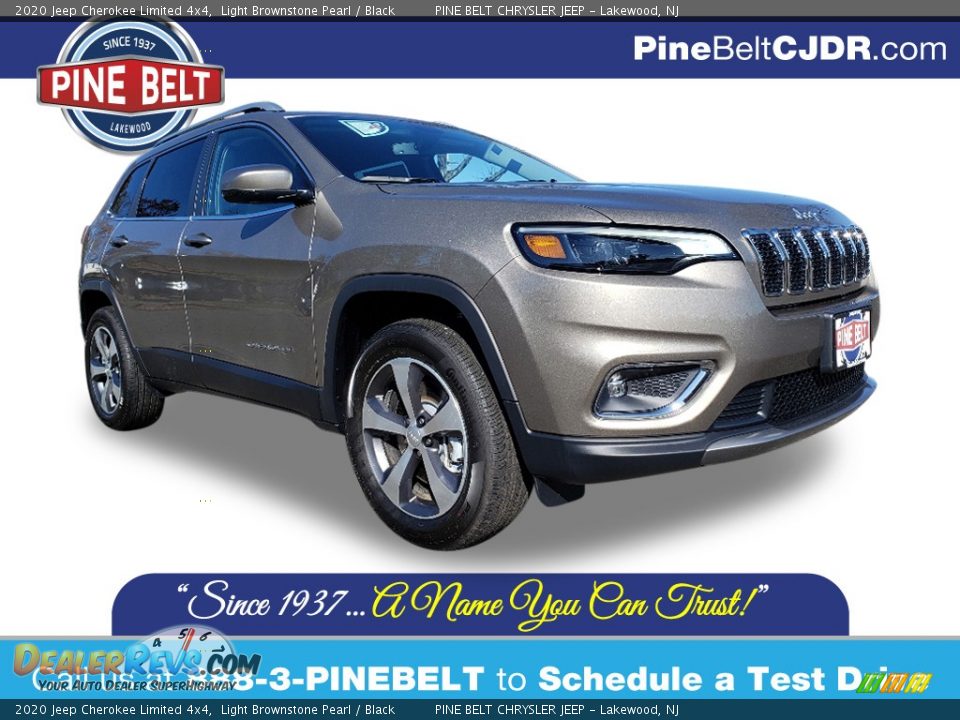 2020 Jeep Cherokee Limited 4x4 Light Brownstone Pearl / Black Photo #1