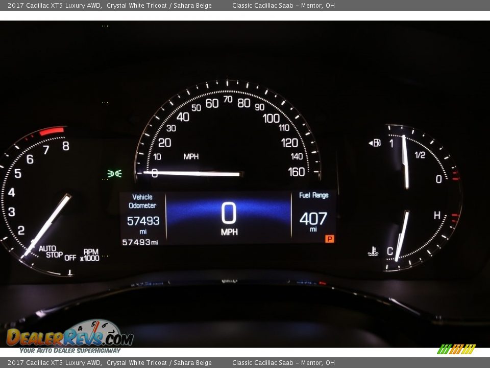 2017 Cadillac XT5 Luxury AWD Crystal White Tricoat / Sahara Beige Photo #8