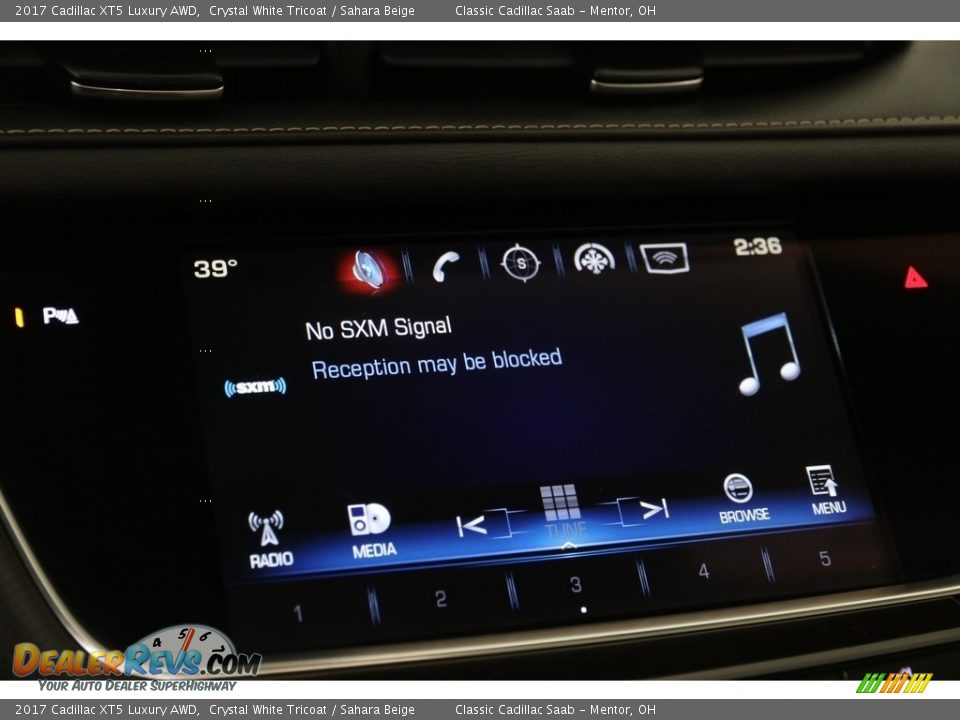 2017 Cadillac XT5 Luxury AWD Crystal White Tricoat / Sahara Beige Photo #12