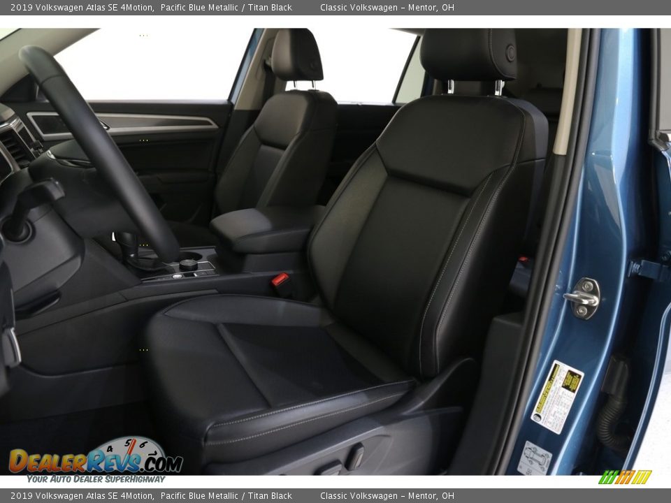 2019 Volkswagen Atlas SE 4Motion Pacific Blue Metallic / Titan Black Photo #5