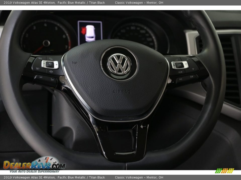 2019 Volkswagen Atlas SE 4Motion Pacific Blue Metallic / Titan Black Photo #6