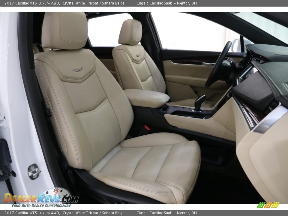 2017 Cadillac XT5 Luxury AWD Crystal White Tricoat / Sahara Beige Photo #20