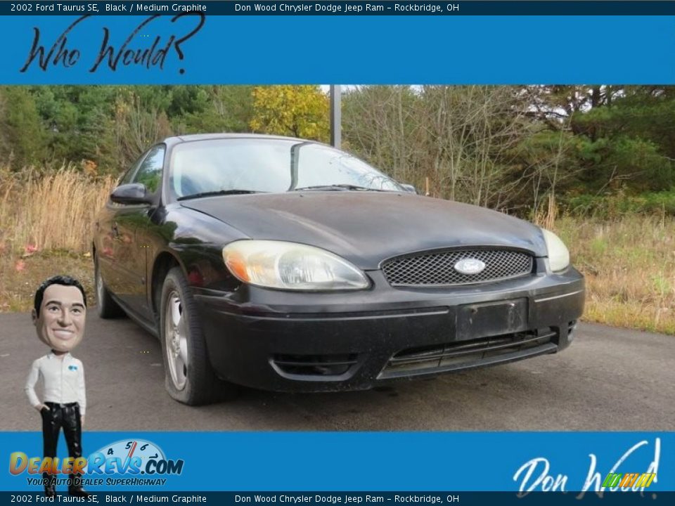 2002 Ford Taurus SE Black / Medium Graphite Photo #1