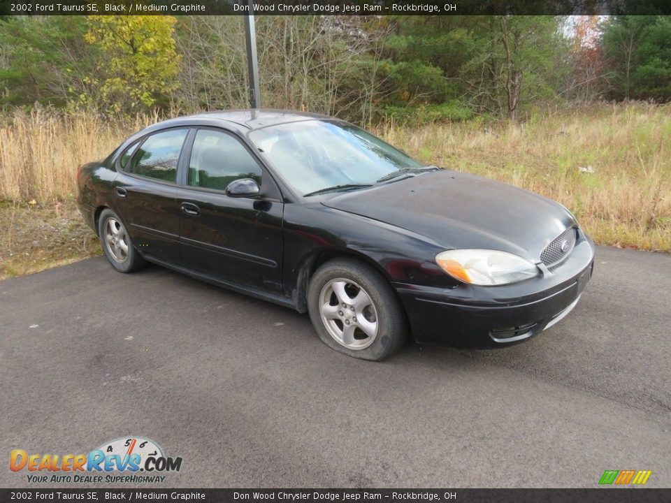 2002 Ford Taurus SE Black / Medium Graphite Photo #2