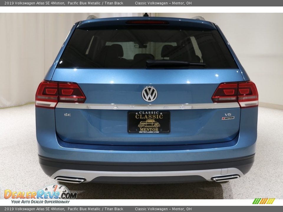 2019 Volkswagen Atlas SE 4Motion Pacific Blue Metallic / Titan Black Photo #23