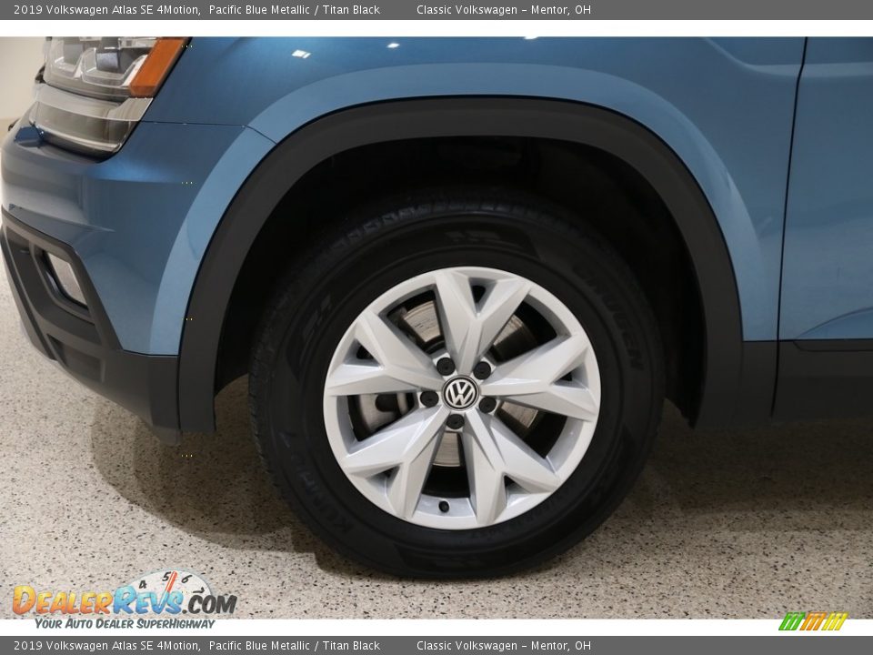 2019 Volkswagen Atlas SE 4Motion Pacific Blue Metallic / Titan Black Photo #25