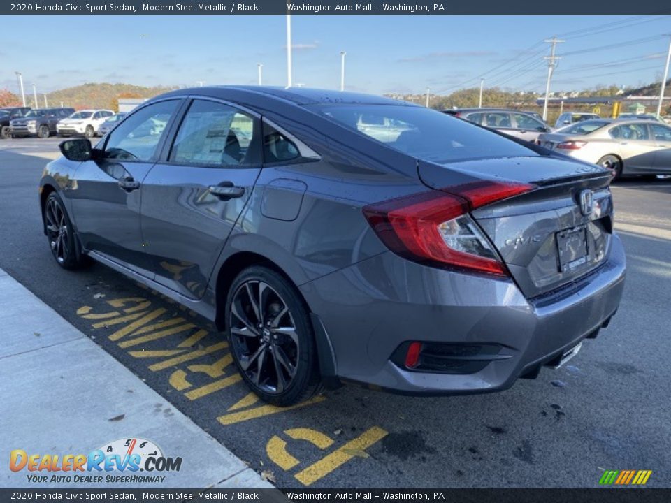 2020 Honda Civic Sport Sedan Modern Steel Metallic / Black Photo #5