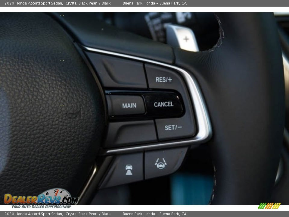 2020 Honda Accord Sport Sedan Crystal Black Pearl / Black Photo #24