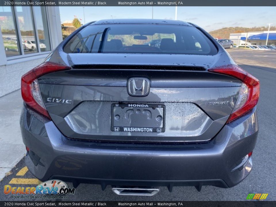 2020 Honda Civic Sport Sedan Modern Steel Metallic / Black Photo #6