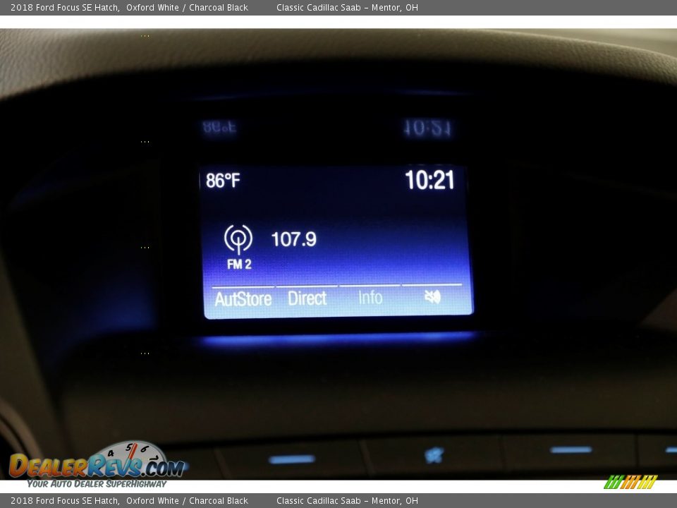 2018 Ford Focus SE Hatch Oxford White / Charcoal Black Photo #10