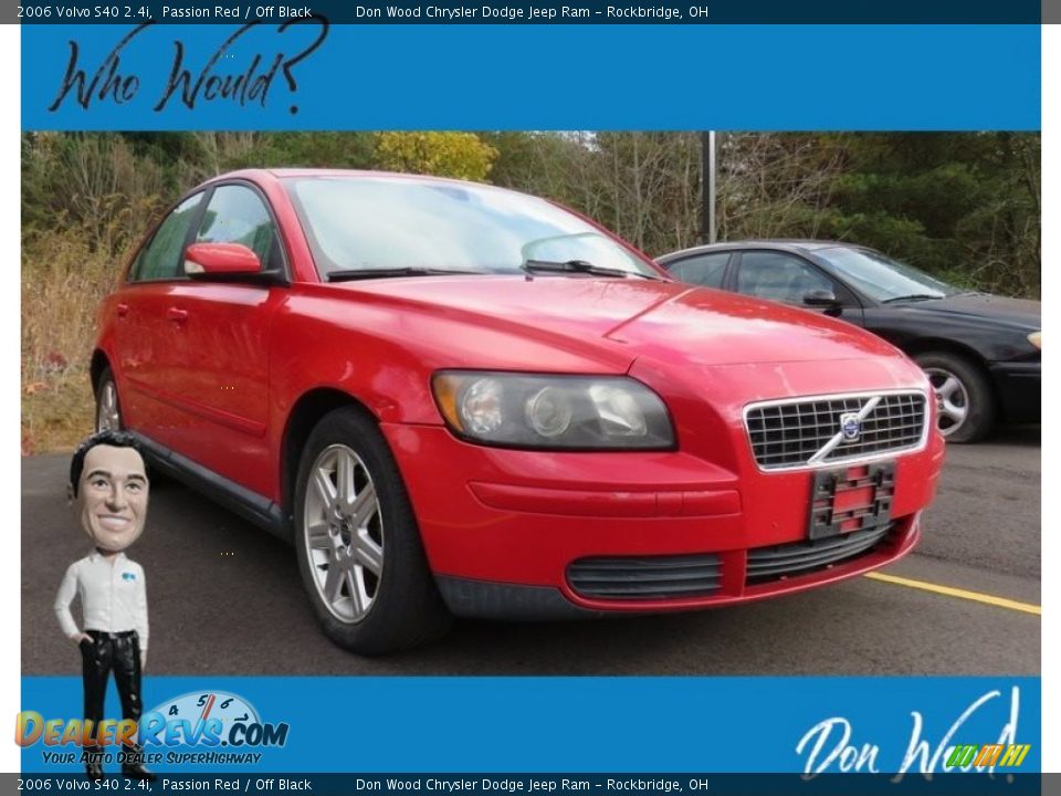 2006 Volvo S40 2.4i Passion Red / Off Black Photo #1