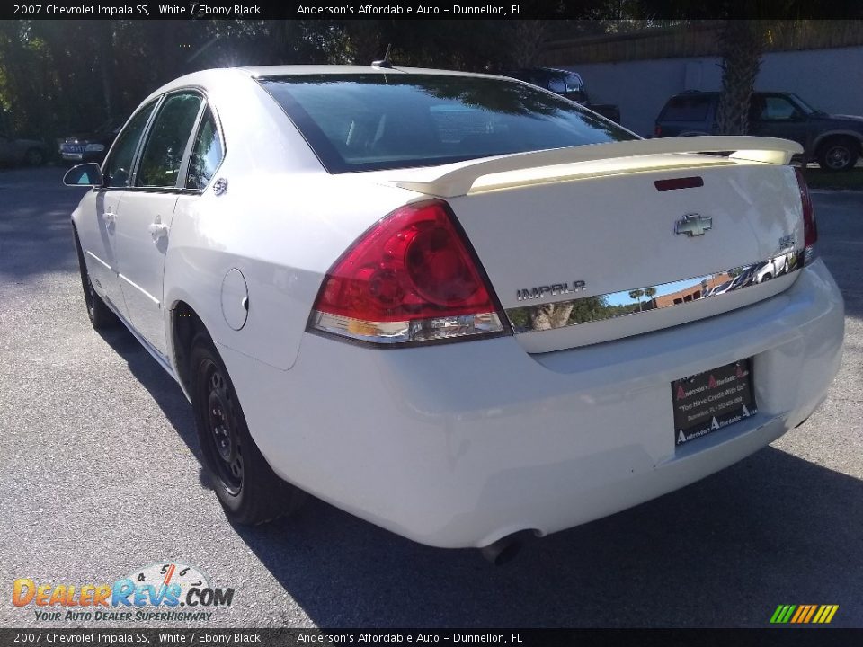 2007 Chevrolet Impala SS White / Ebony Black Photo #5