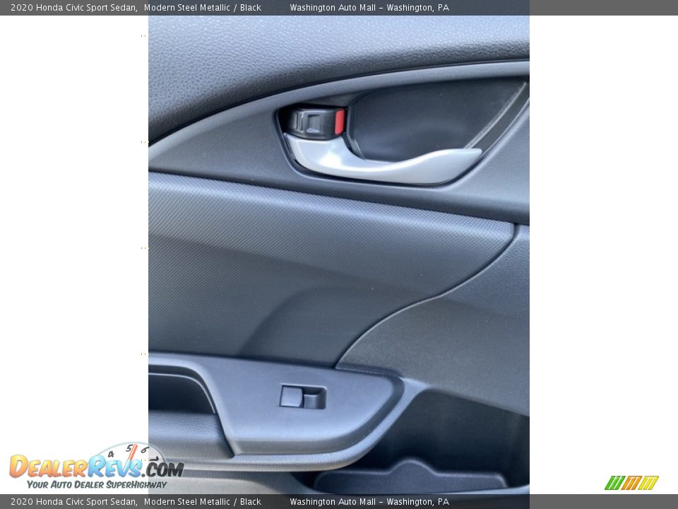 2020 Honda Civic Sport Sedan Modern Steel Metallic / Black Photo #17