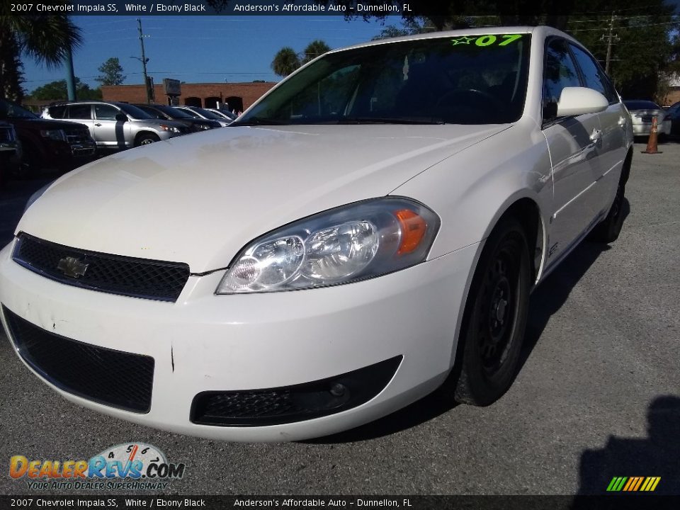 2007 Chevrolet Impala SS White / Ebony Black Photo #7