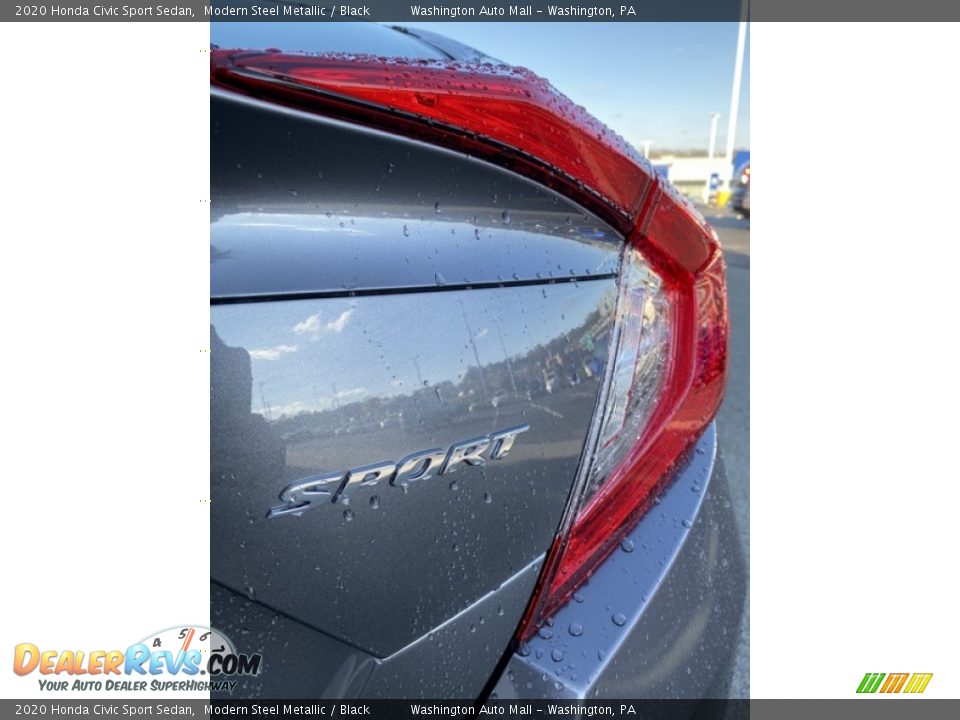 2020 Honda Civic Sport Sedan Modern Steel Metallic / Black Photo #22