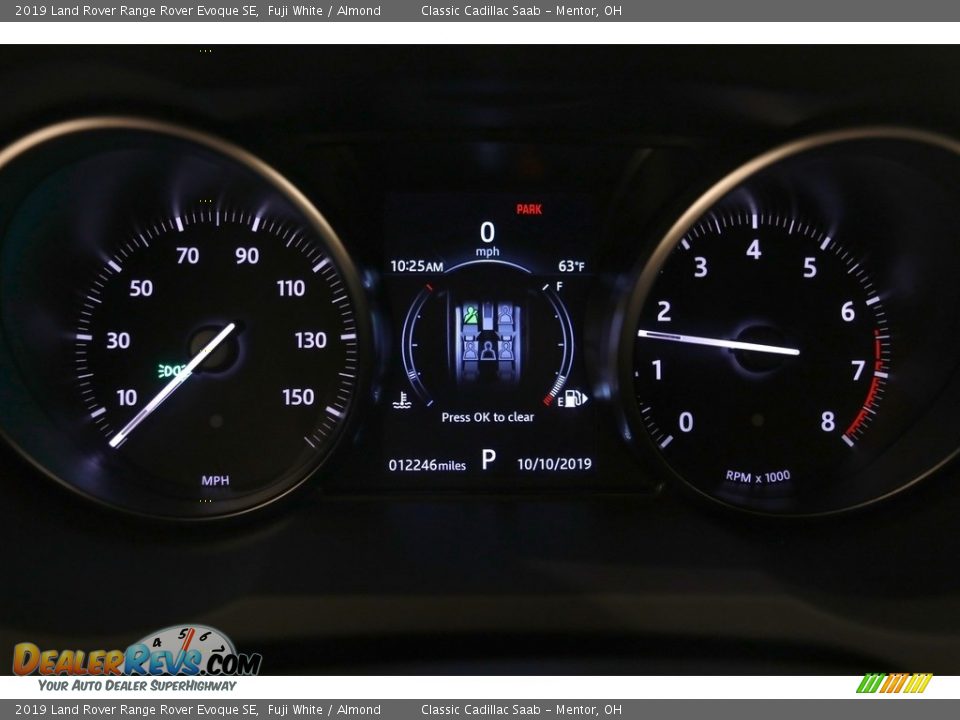 2019 Land Rover Range Rover Evoque SE Gauges Photo #8