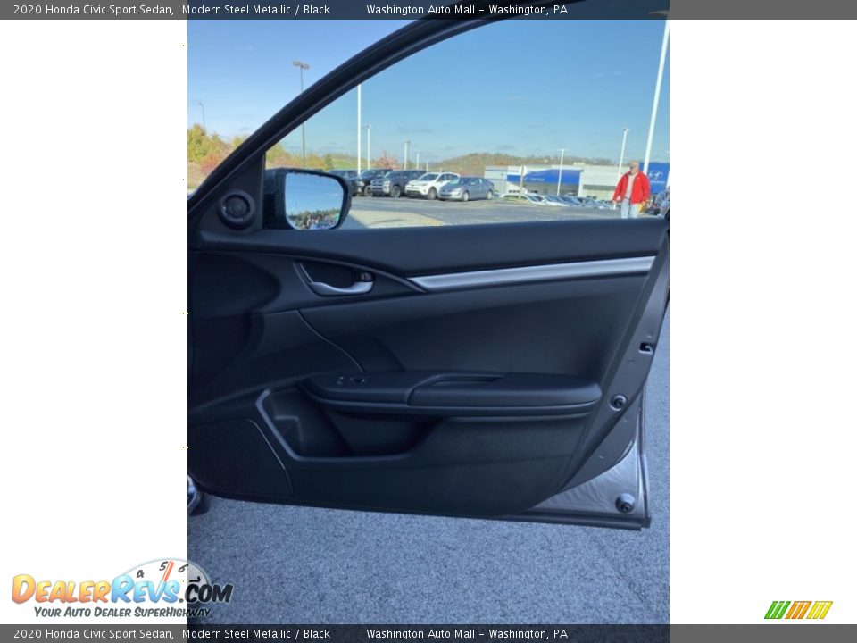 2020 Honda Civic Sport Sedan Modern Steel Metallic / Black Photo #26