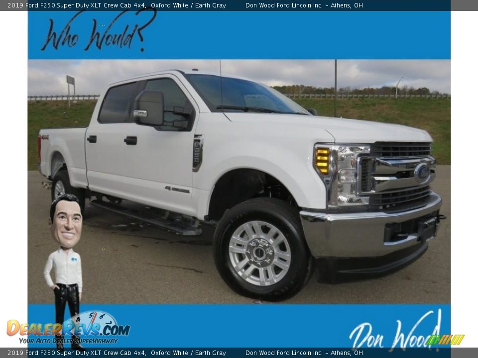 2019 Ford F250 Super Duty XLT Crew Cab 4x4 Oxford White / Earth Gray Photo #1