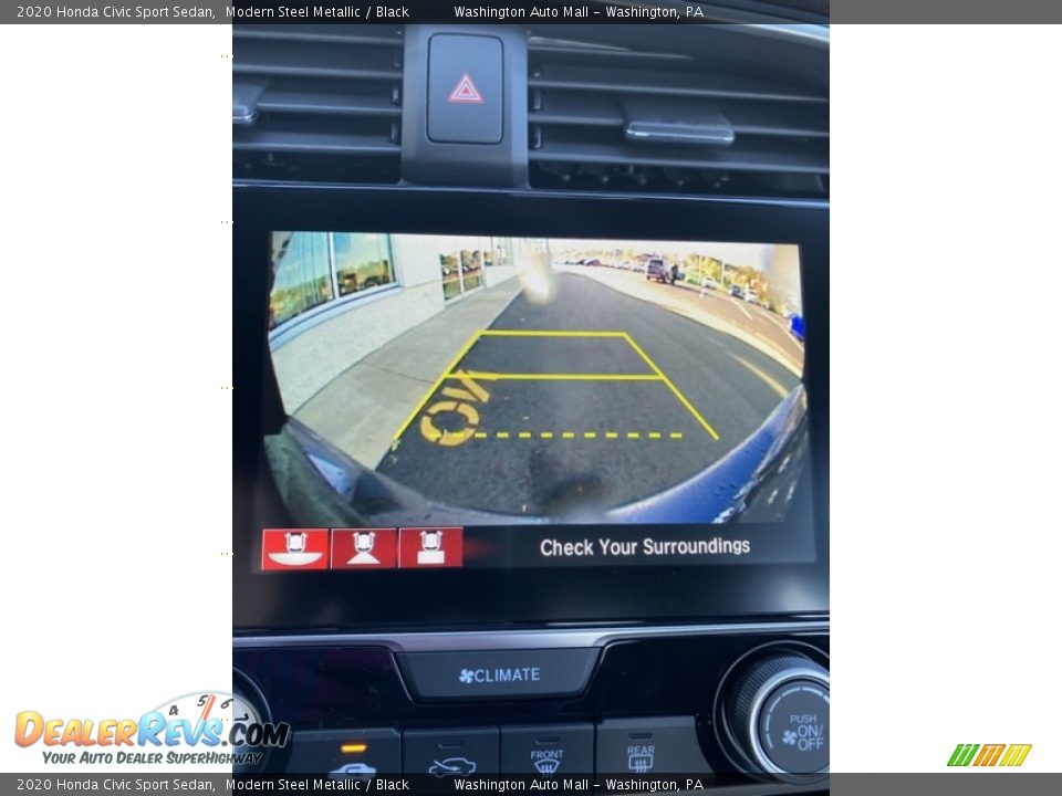 2020 Honda Civic Sport Sedan Modern Steel Metallic / Black Photo #32