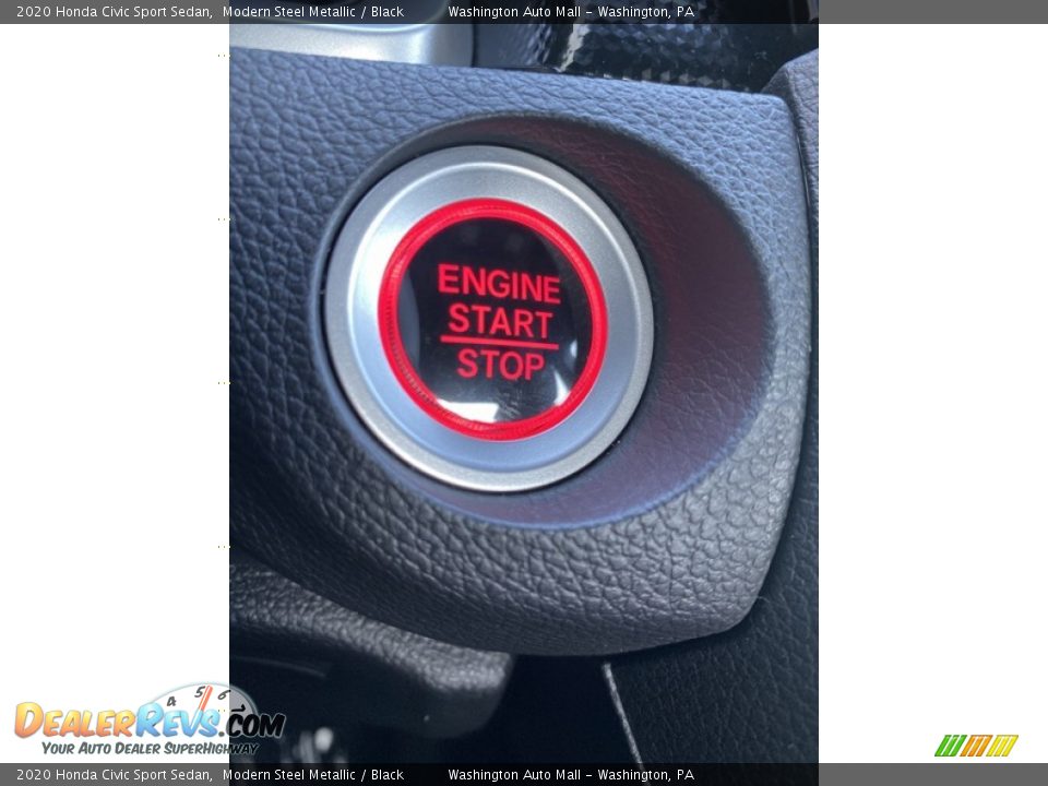 2020 Honda Civic Sport Sedan Modern Steel Metallic / Black Photo #35