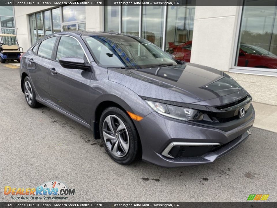 Front 3/4 View of 2020 Honda Civic LX Sedan Photo #2