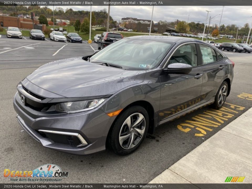 2020 Honda Civic LX Sedan Modern Steel Metallic / Black Photo #4