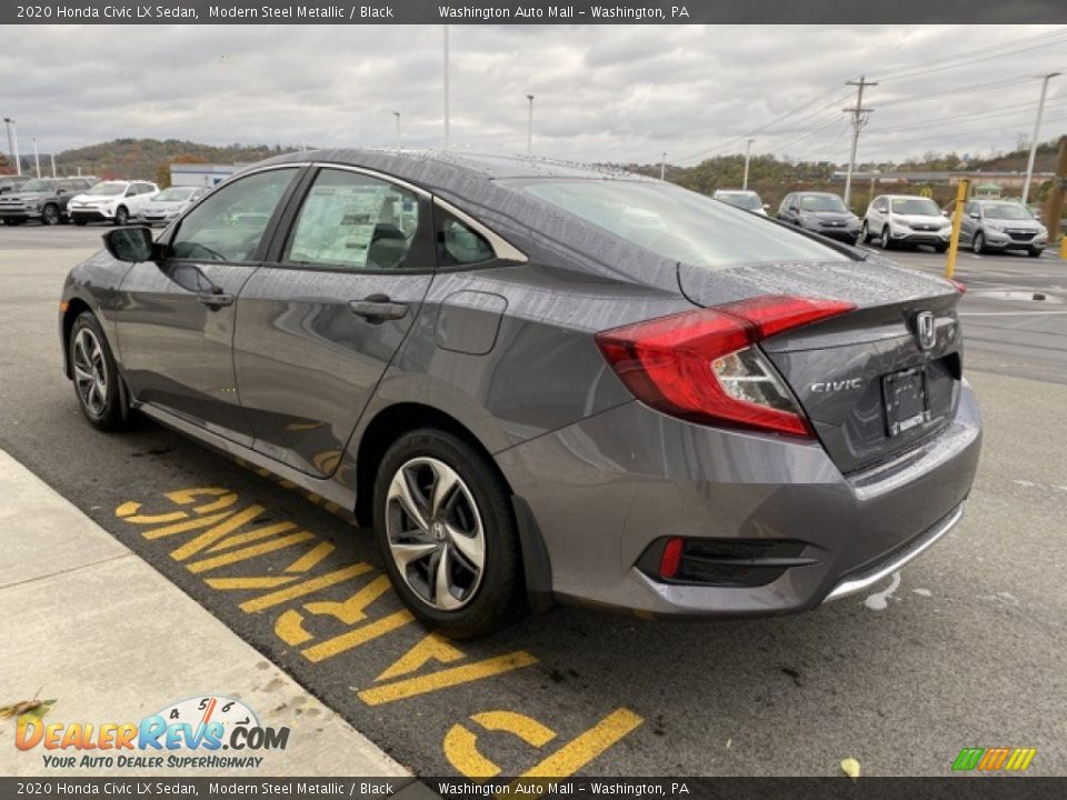 2020 Honda Civic LX Sedan Modern Steel Metallic / Black Photo #5