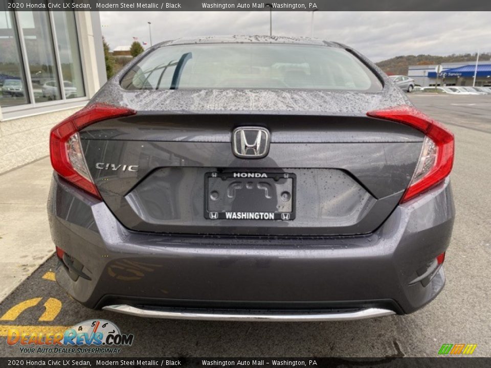 2020 Honda Civic LX Sedan Modern Steel Metallic / Black Photo #6