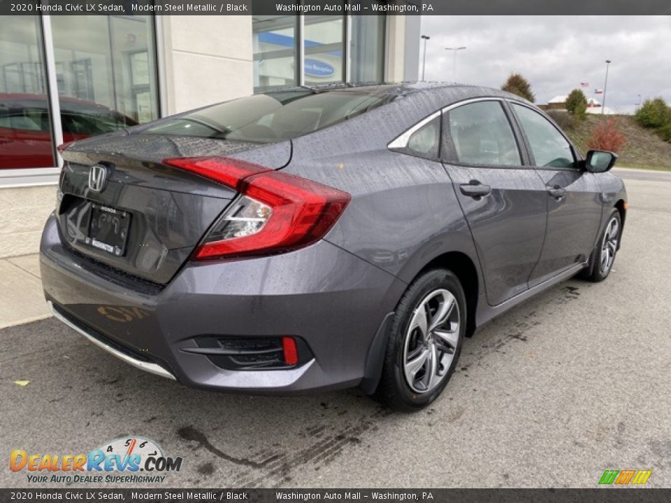 2020 Honda Civic LX Sedan Modern Steel Metallic / Black Photo #7