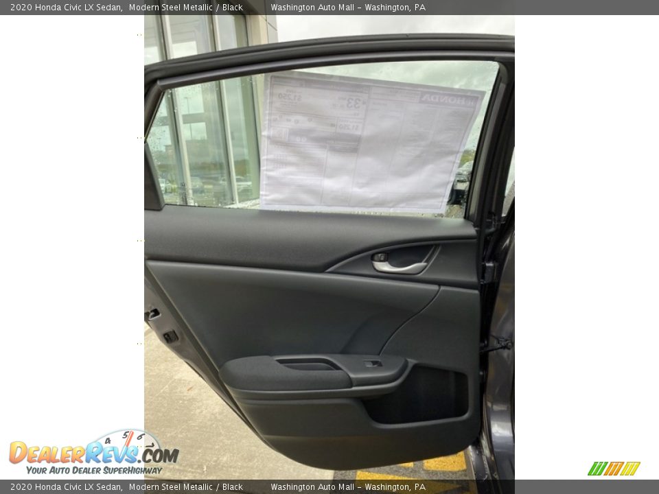 2020 Honda Civic LX Sedan Modern Steel Metallic / Black Photo #16