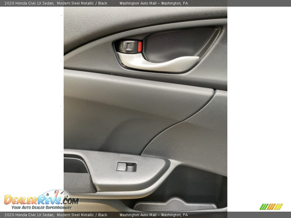 2020 Honda Civic LX Sedan Modern Steel Metallic / Black Photo #17