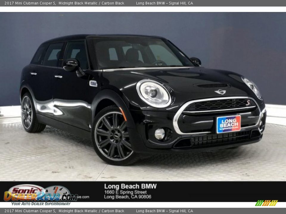 2017 Mini Clubman Cooper S Midnight Black Metallic / Carbon Black Photo #1