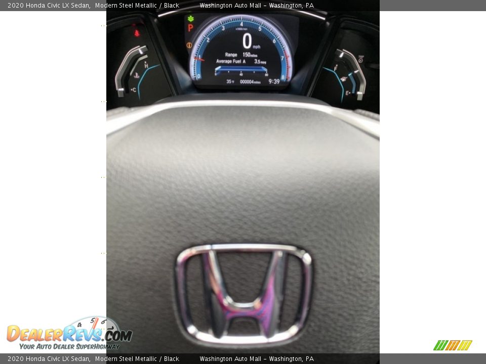 2020 Honda Civic LX Sedan Modern Steel Metallic / Black Photo #29