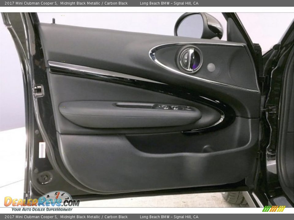2017 Mini Clubman Cooper S Midnight Black Metallic / Carbon Black Photo #20