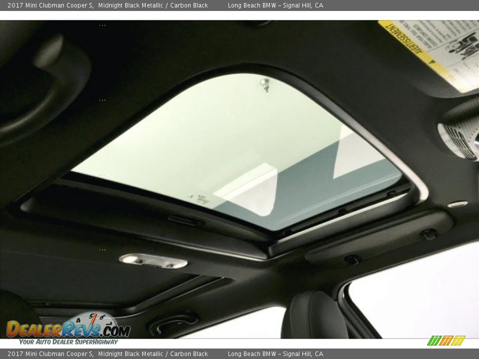 2017 Mini Clubman Cooper S Midnight Black Metallic / Carbon Black Photo #24